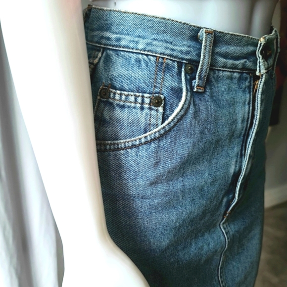 French Rica Lewis Denim Skirt Size 5 - Picture 4 of 11